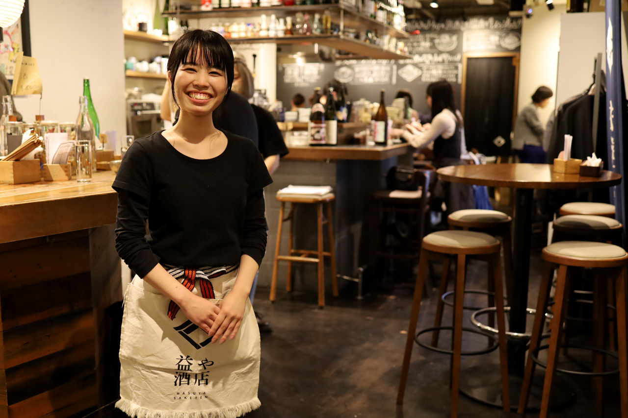 笑顔の店員さん